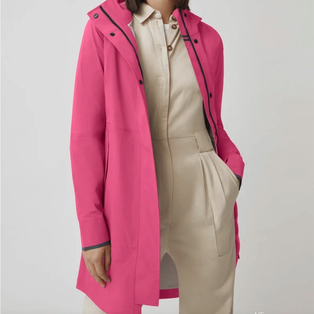 COPY - PINK CANADA GOOSE RAIN COAT